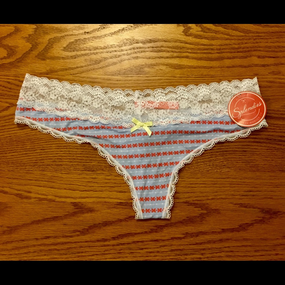 NWT SPLENDIES Thong Panty 3X